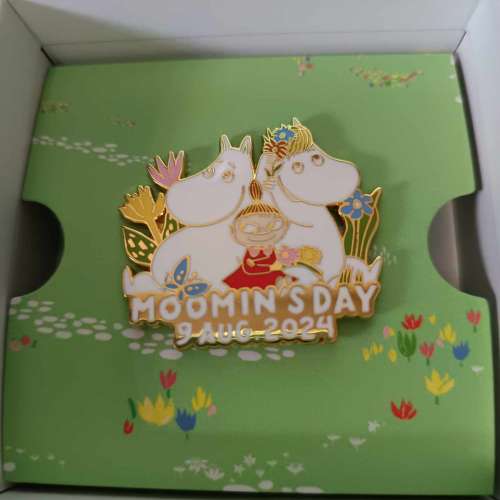 2024 限量版姆明日徽章 姆明 午後花園 moomin's day