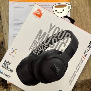 全新未開盒JBL TUNE 760NC 耳機 黑色(有豐澤單)