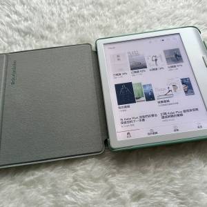 白色 樂天 Rakuten Kobo Libra Colour 7吋 電子書閱讀器 連 磁感應保護殼