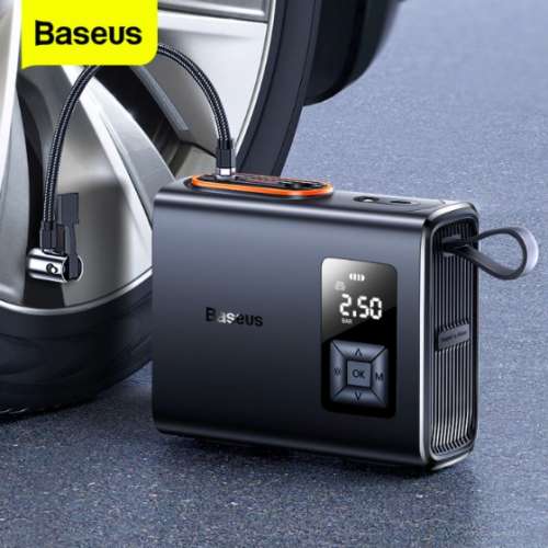 Baseus Tire Inflator Portable Air Compressor Pump Electric DUAL Cylinder 250W