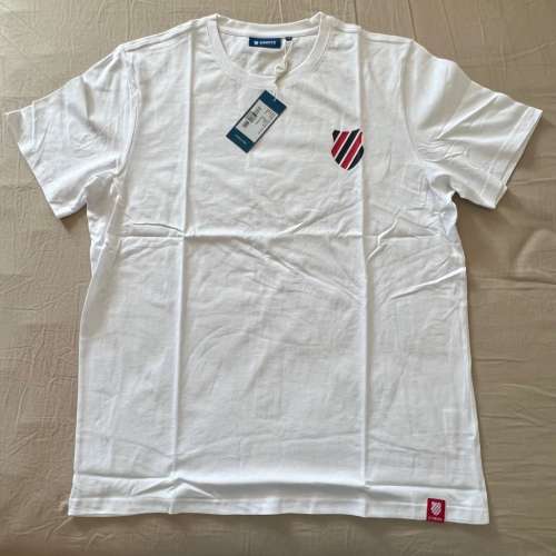 【K•SWISS】White T-shirt (NEW)