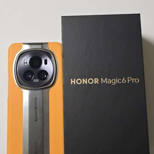 Honor Magic 6 Pro  12 + 512 港行 Black 黑色  99 % new 全套有盒有單