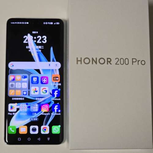 Honor 200 Pro 12+512 5G 港行  顏色: 天海青  有盒有單全套 有保   99 % NEW