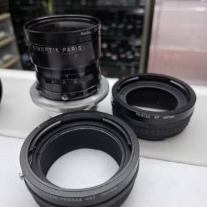 APOCHROMAT KINOPTIK PARIS 150MM F2.5 MOVIE LENS PENTAX 6X7 HELICOID EXTENSION