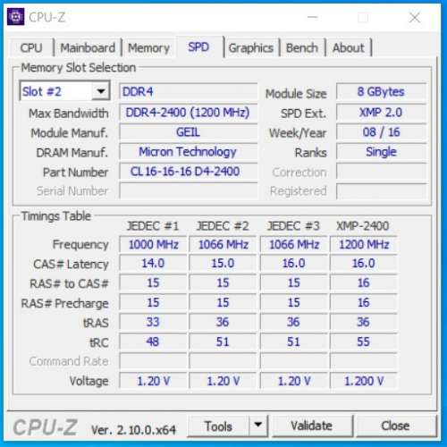 GeIL DDR4-2400 1.2V CL-16-16-16 只有一條出售