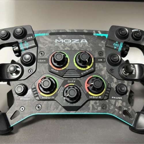 MOZA Racing R9 9nm直驅基座 + GS 方向盤 (Alcantara版) + Full set SRP Pedel ( 2...