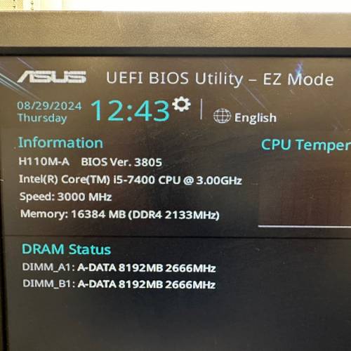 Intel Socket 1151 Core-i5 7400 CPU