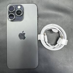 99%New iPhone 15 Pro Max 256GB 黑色 香港行貨 蘋果保養到2024年10月18日 電池效...