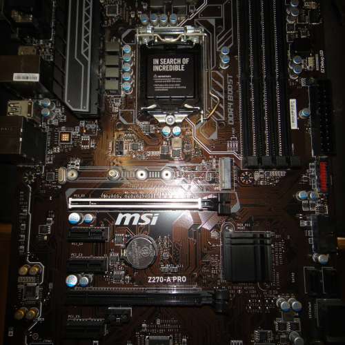 MSI Z270-A PRO ATX主版 正版window10Pro Socket 1151 支援6、7代 CPU