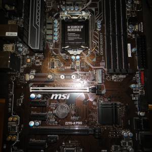 MSI Z270-A PRO ATX主版 正版window10Pro Socket 1151 支援6、7代 CPU