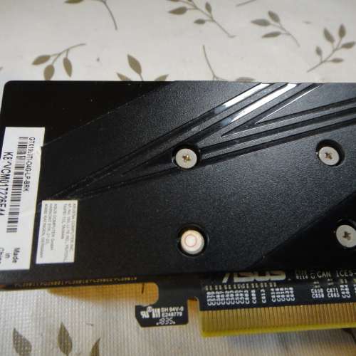 ASUS 華碩GeForce®GTX 1050 Ti OC版4GB GDDR5薄型圖形卡 (短卡)