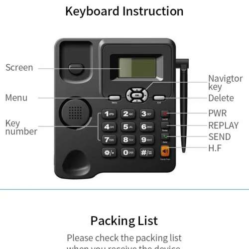 插卡全網通電話移動座機