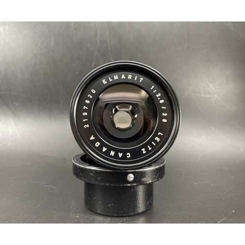 Leica Elmarit 28mm F/2.8 v1 Red Canada (re-Painted Black Paint)