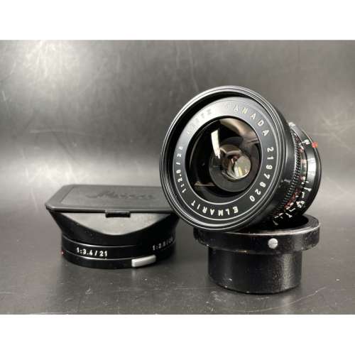 Leica Elmarit 28mm F/2.8 v1 Red Canada (re-Painted Black Paint)