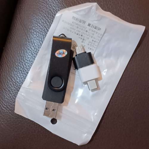 128GB flash drive 全新手指 電腦USB 手機Type C 可以