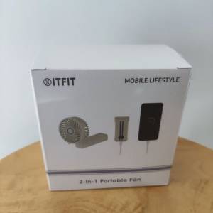 全新ITFIT二合一 手提風扇連行動電源/充電器/充電寶/尿袋， 2-in-1 Portable Fan w...