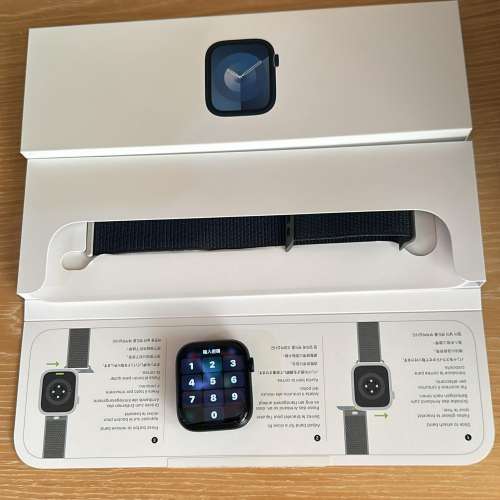 Apple watch s9 45mm GPS 黑色, 極新淨, 冇花, 有Apple care 保養去到明年年底, 有...