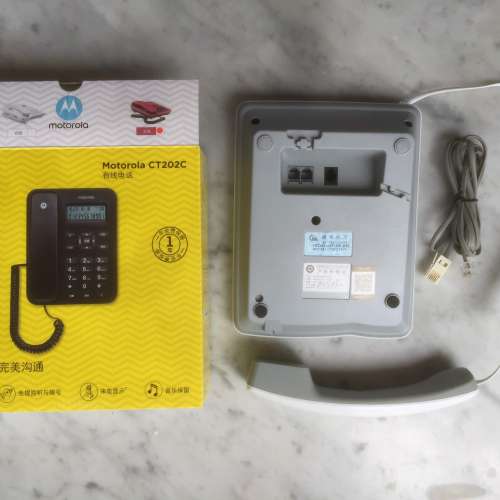 $60 100% 全新 未用過 名牌 Motorola 摩托羅拉 室內有線電話 CT202C