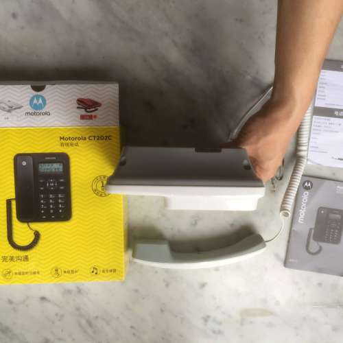 $60 100% 全新 未用過 名牌 Motorola 摩托羅拉 室內有線電話 CT202C
