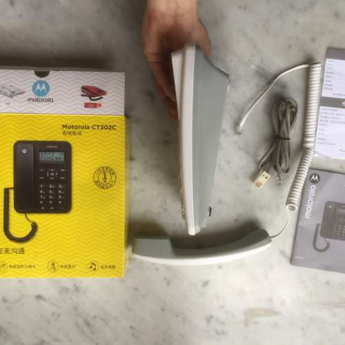 $60 100% 全新 未用過 名牌 Motorola 摩托羅拉 室內有線電話 CT202C