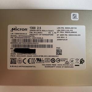 Micron 1300 256GB 2.5" SATA SSD