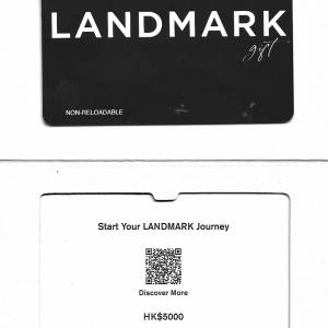 Landmark gift card $5000