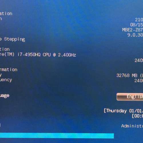 intel i7-4950hq+asus z87-plus+gskill ddr3 8gb x 4