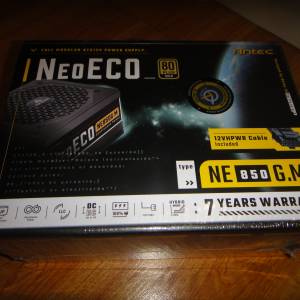 全新 Antec NeoECO Gold Modular 850W 80Plus Gold 金牌 火牛 全模組 保養期內