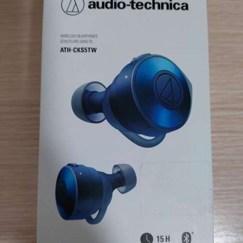 出售90%新 - 100%正常良好 Audio Technica 真無線耳機 ATH-CKS5TW - 全套有盒有單齊...