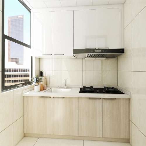 🔥一字橱柜订造全屋傢俬訂製現代簡約廚房櫥櫃整體廚房櫥櫃訂製實木櫃