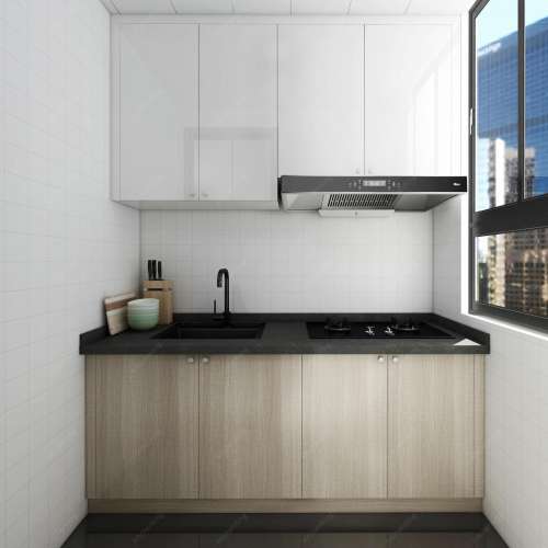 🔥一字橱柜订造全屋傢俬訂製現代簡約廚房櫥櫃整體廚房櫥櫃訂製實木櫃