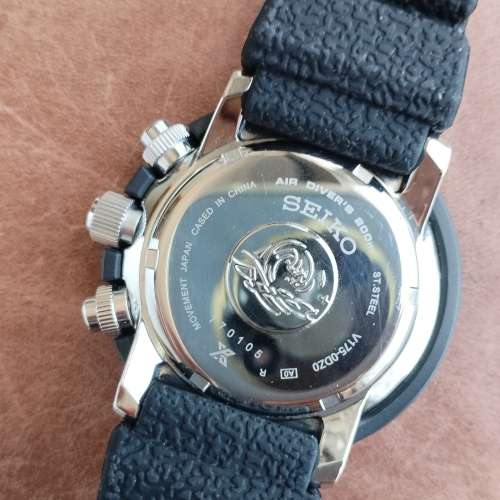 Seiko Solar Tuna Chrono 潛水計時太陽吞（新換充電池，46mm）