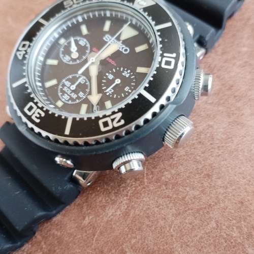 Seiko Solar Tuna Chrono 潛水計時太陽吞（新換充電池，46mm）