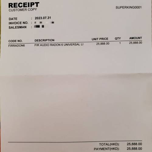 Fir Audio Radon 6 (Rn6) 5 週年限量版