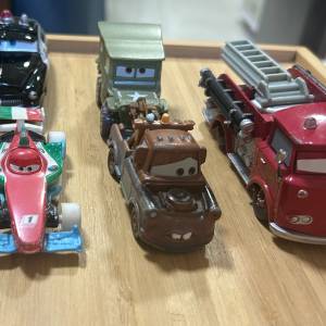 反斗車王Mattel 玩具車仔消防車警車mcqueens sheriff toy car 6 架