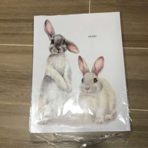 家居裝飾 櫃門 窗 牆壁貼 DIY 自由拼貼 環保防水 - 兔子 水族世界 枝上貓頭鷹