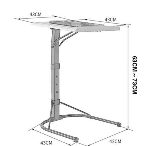 Folding Laptop Table (Multipurpose), Adjustable TV Dinner Table, Foldable