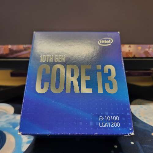 Intel i3-10100 盒裝連原裝散熱器 LGA1200