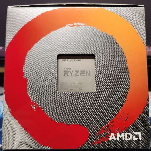 AMD Ryzen 5 3400G 盒裝連原裝散熱器 AM4
