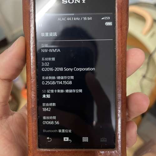 SONY NW-WM1A 黑磚