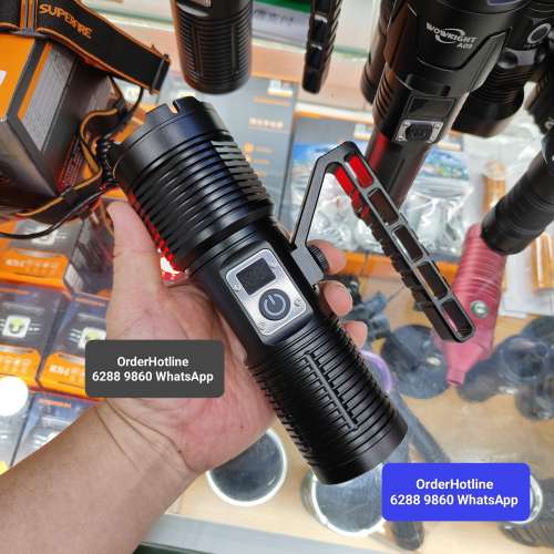 大功率多功能手電筒3500流明.前燈+尾燈.可USB-C充電 Hi-power Flashlight Torch