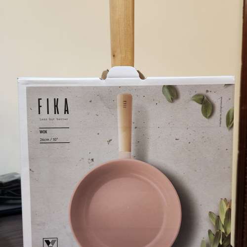 出售全新Fika wok粉紅色26cm炒鑊