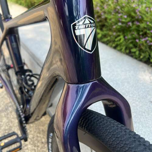 2023 TWITTER GRAVEL X 11速/ 24速 桶軸碟剎 平把 碳纖維 公路車 送水架前後蛙燈叮叮
