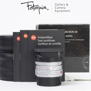 || Leica Summicron-M 35mm F2 ASPH - Silver / 11882 with packing ||