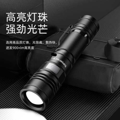 可變焦距強光電筒 內置電源2200mAh. Zoomable Flashlight 🔦 Torch. Rechargeable ...