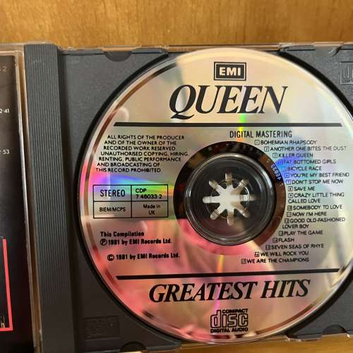 Queen – Greatest Hits 英版 no ifpi