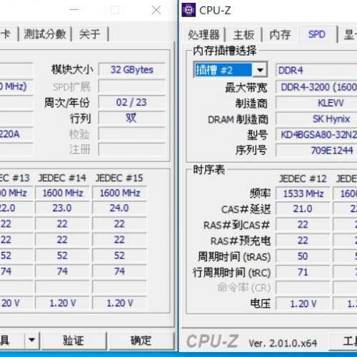 KLEVV DDR4 3200 x 2 共64GB SO-DIMM Notebook Ram