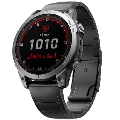 GARMIN 22 26mm 黑、灰、銀色 鈦合金快拆錶帶