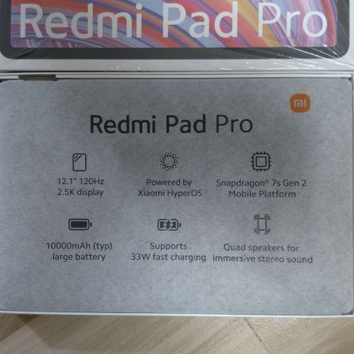 Xiaomi 小米 Redmi Pad Pro 12.1吋 Wi-Fi  8GB+256GB 灰色 港行 99%新