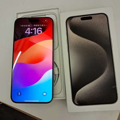 99.99%new iPhone15  pro max 256gb battery health 100%